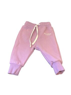 Milano Kids Lilac Sweatpants with Cream Drawstring
